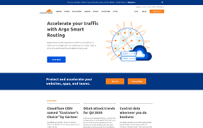 Site web de CloudFlare.