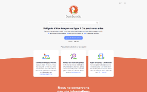 Moteur de recherche DuckDuckGo.