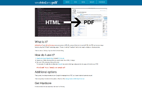 Site web de wkhtmltopdf.